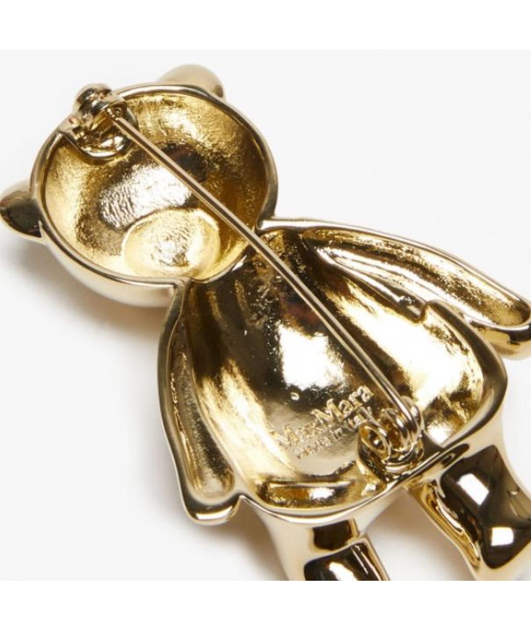 MAX MARA Золотая металлическая булавка / брошь, фото 4