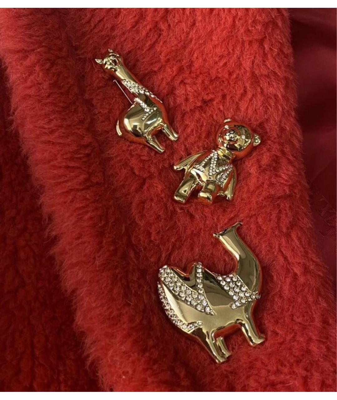 MAX MARA Золотая металлическая булавка / брошь, фото 8