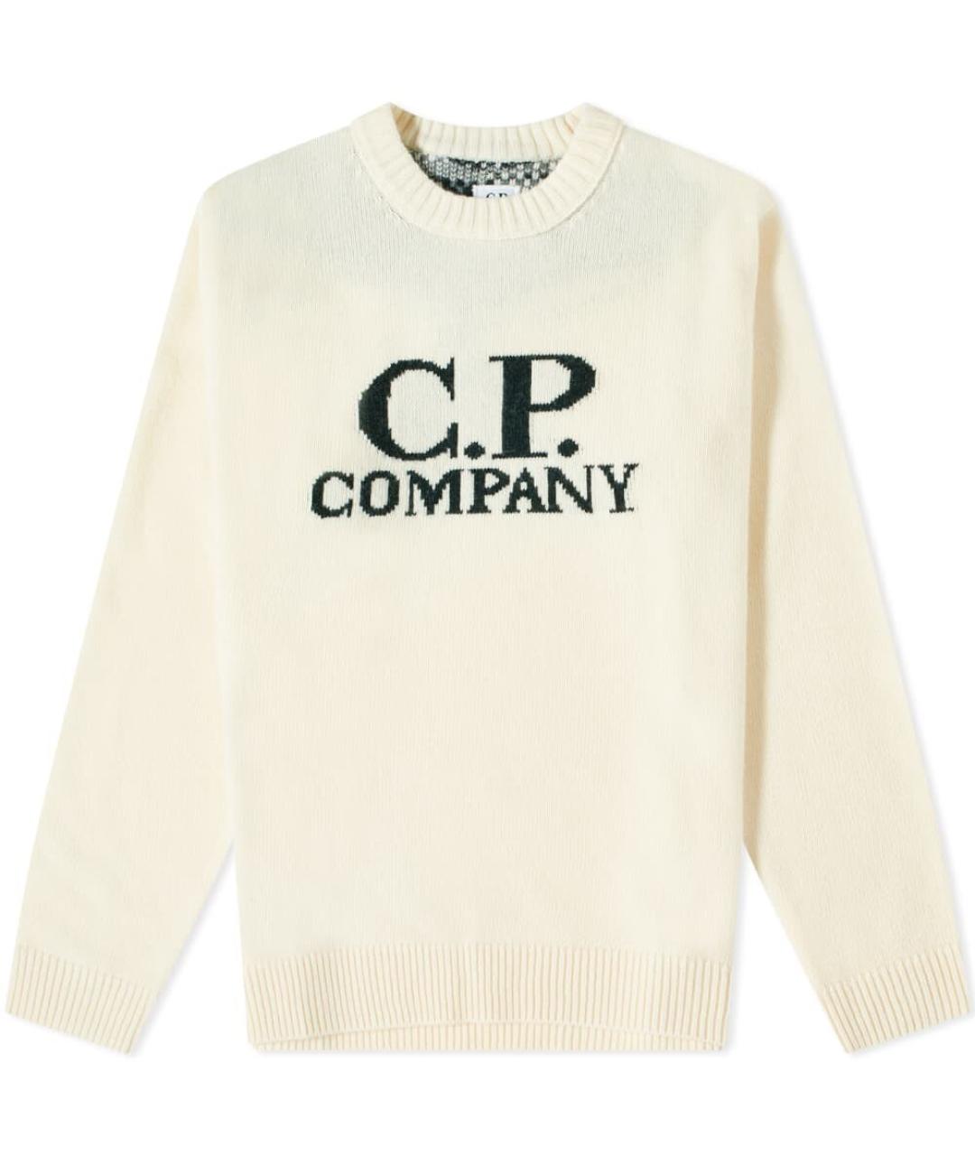 CP COMPANY Белый шерстяной джемпер / свитер, фото 1
