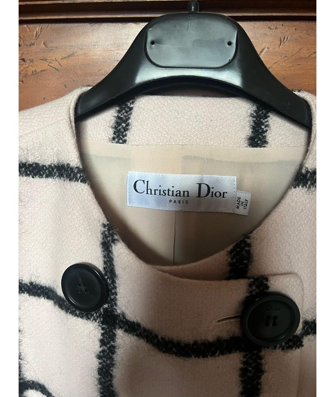 CHRISTIAN DIOR Розовый шерстяной жакет/пиджак, фото 3