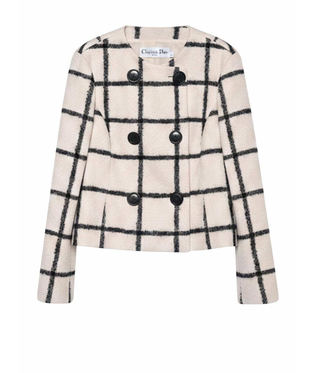 CHRISTIAN DIOR Розовый шерстяной жакет/пиджак, фото 1