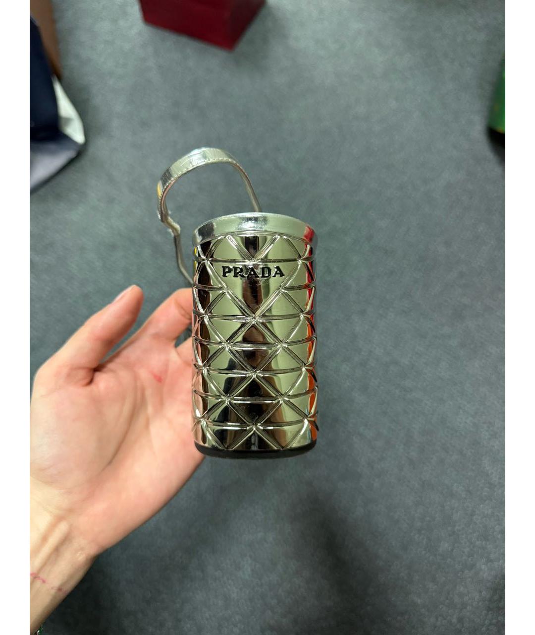 PRADA Серебряные кожаные туфли, фото 7