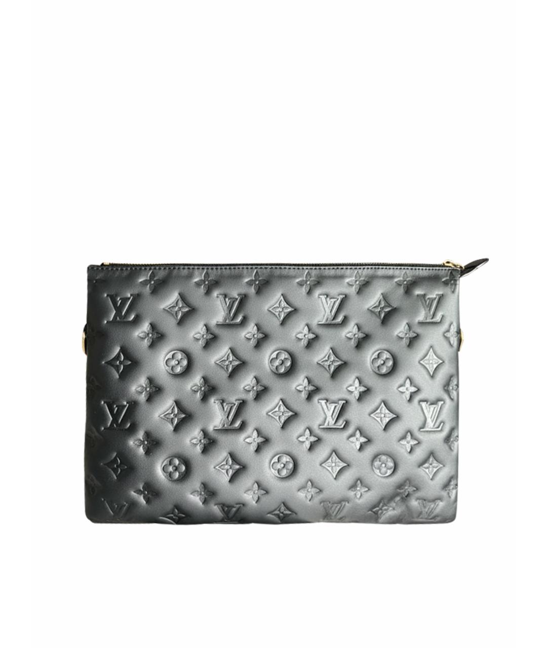 LOUIS VUITTON Черная кожаная сумка через плечо, фото 1