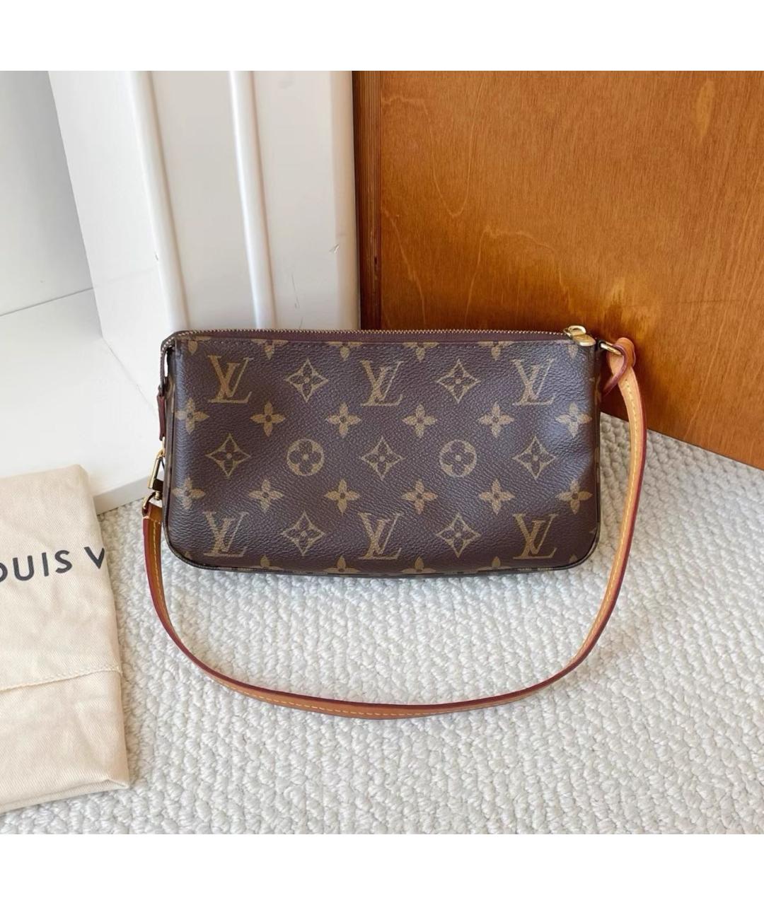 LOUIS VUITTON Коричневая сумка через плечо, фото 3