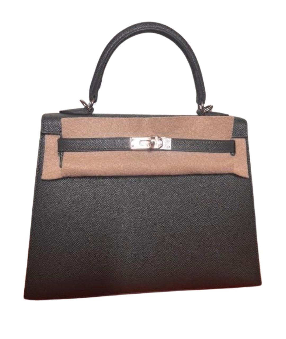 HERMES Кожаная сумка с короткими ручками, фото 1