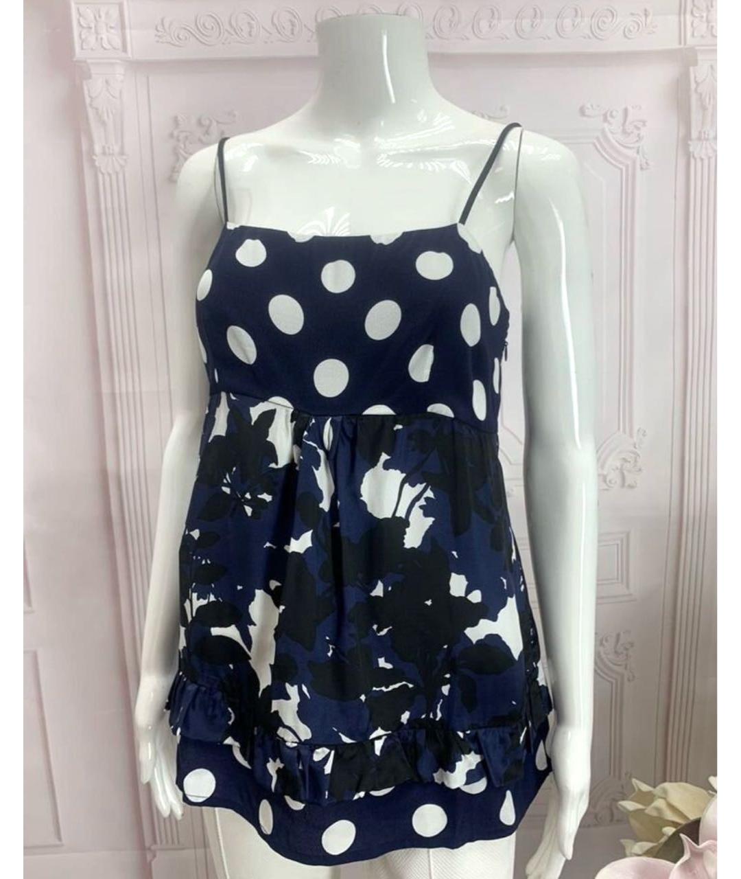 LIVIANA CONTI Темно-синяя вискозная майка, фото 5