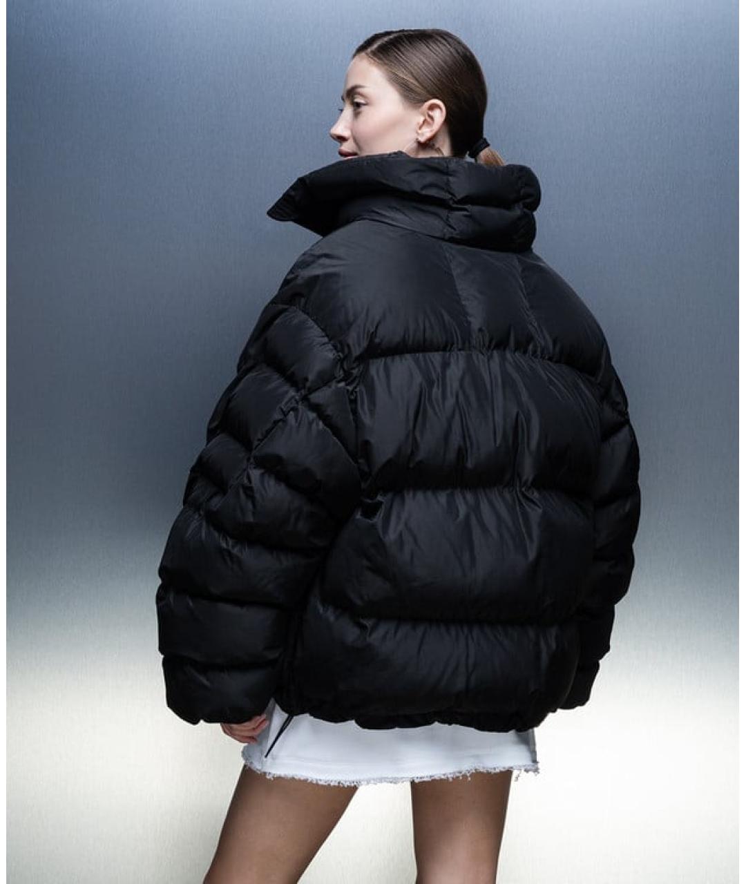 DOLCE&GABBANA Черный полиэстеровый пуховик, фото 3