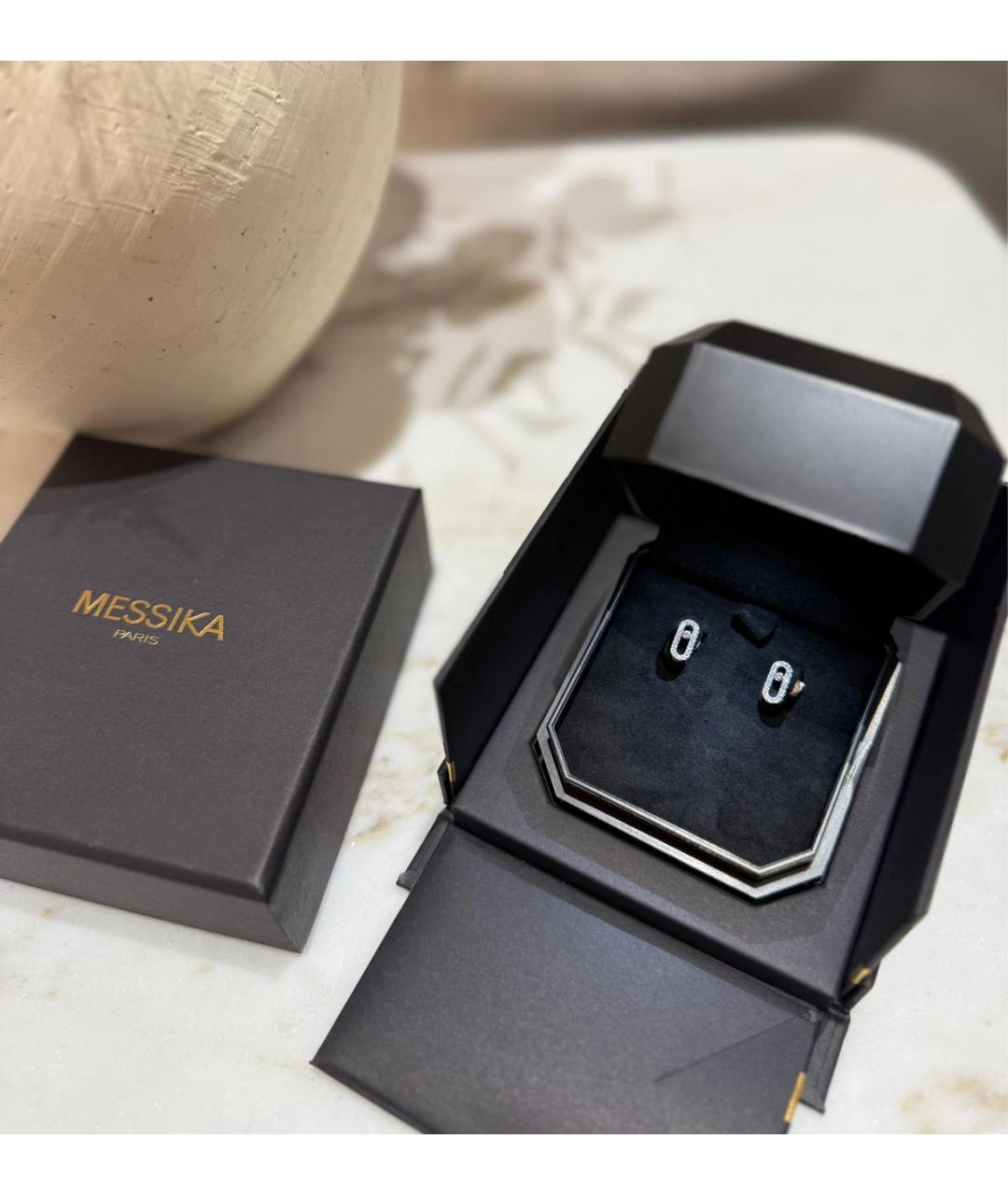 MESSIKA Серебряные серьги из белого золота, фото 4