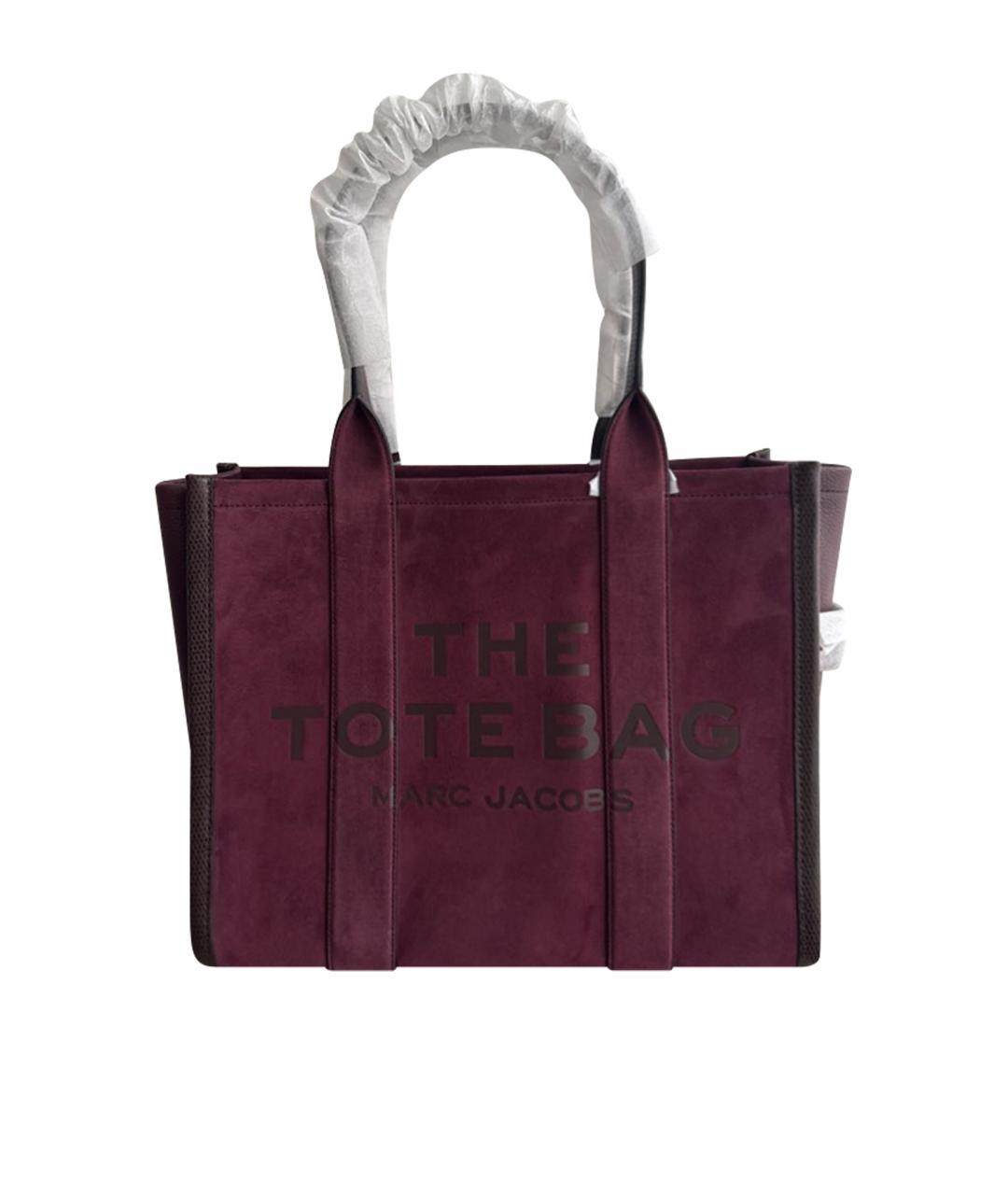 MARC JACOBS Бордовая кожаная сумка тоут, фото 1
