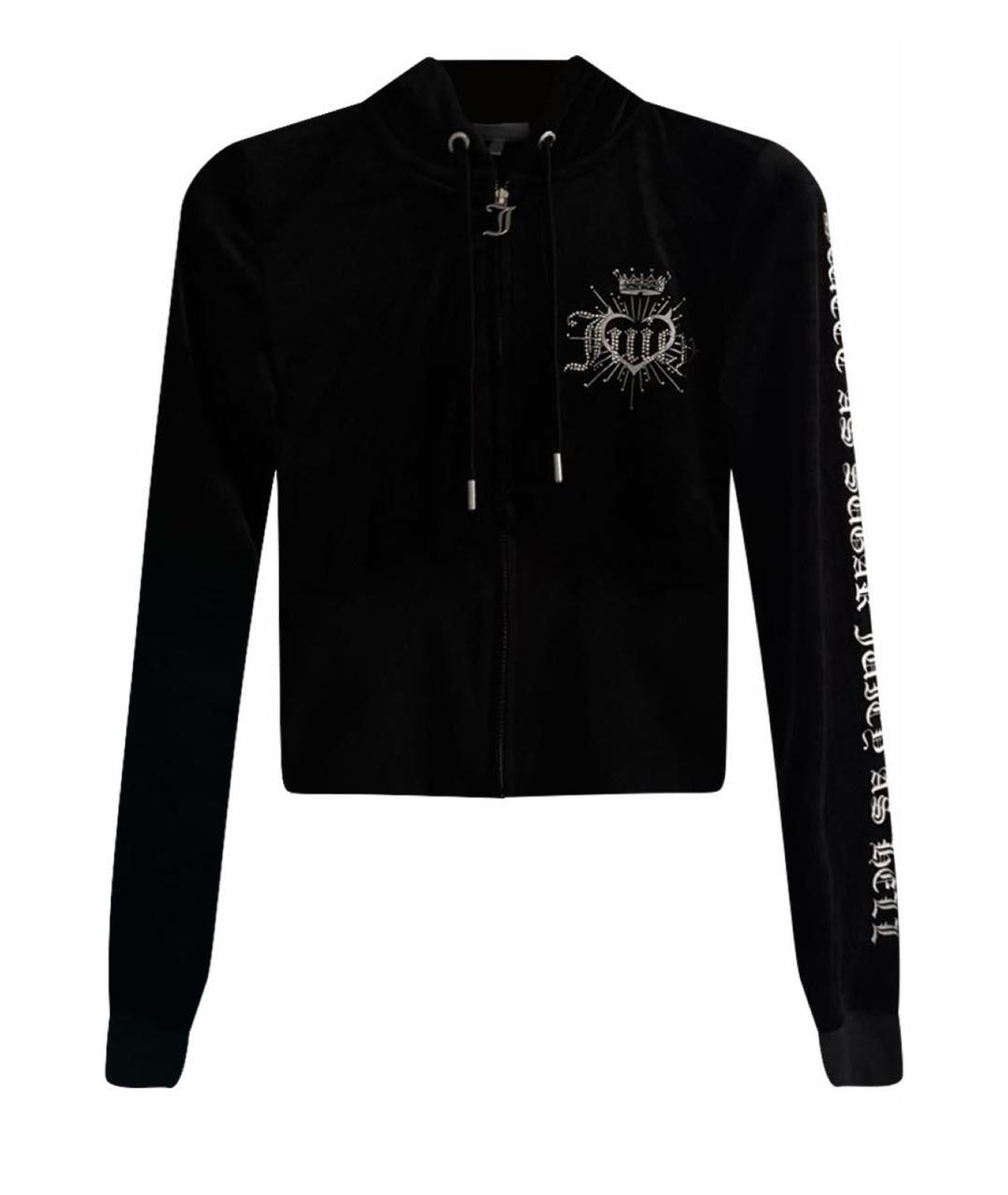 JUICY COUTURE Черный велюровый костюм с брюками, фото 8