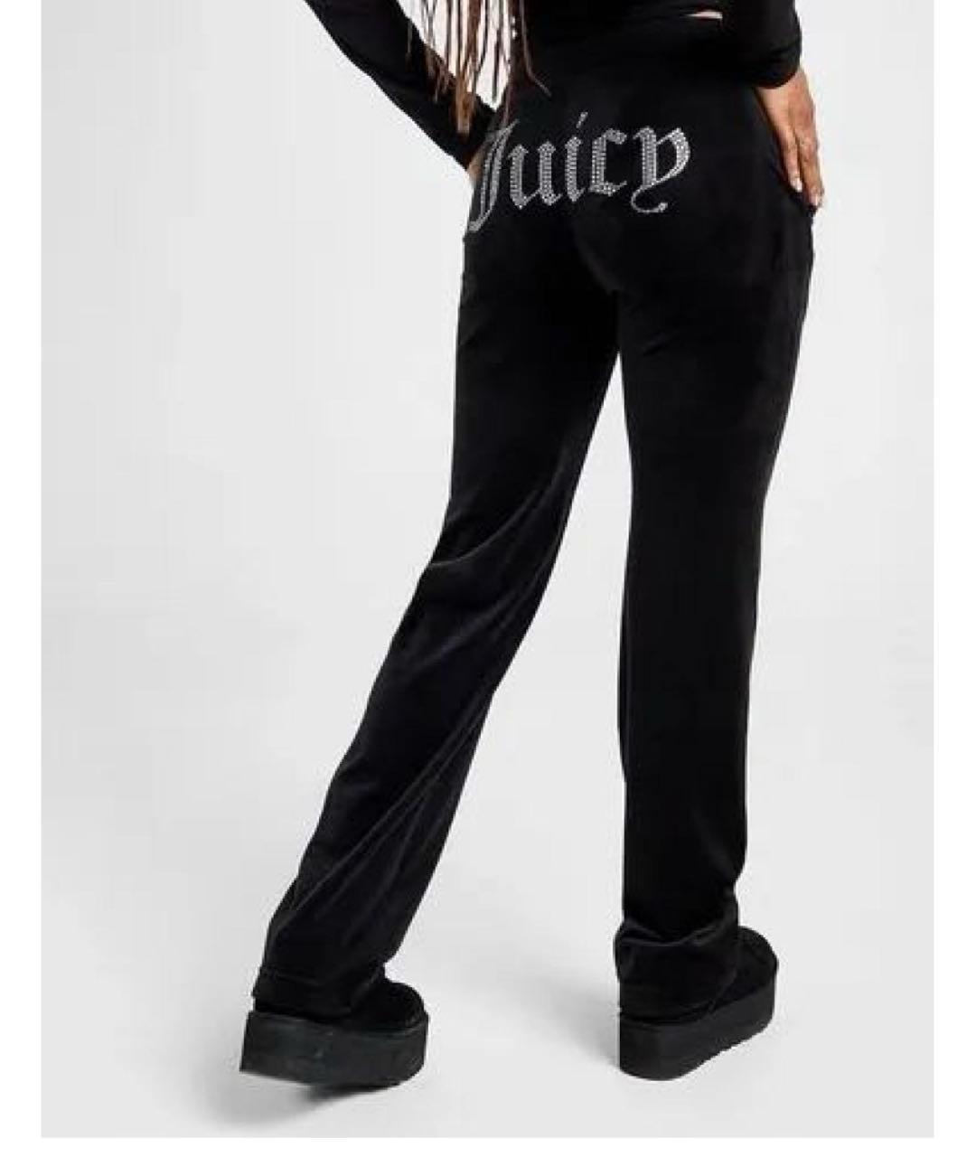 JUICY COUTURE Черный велюровый костюм с брюками, фото 3