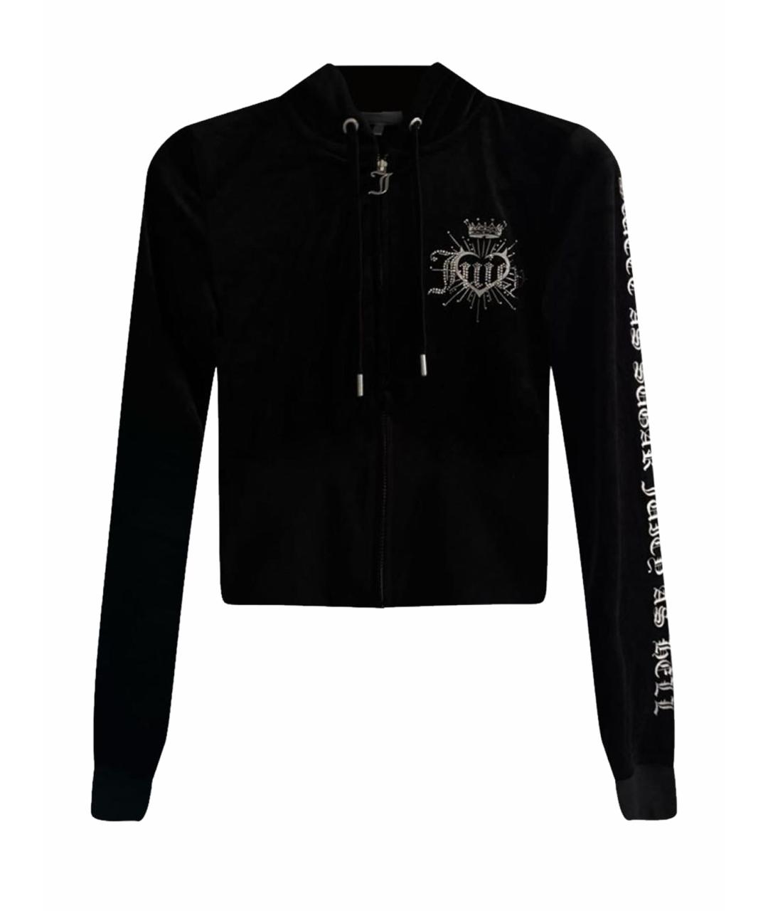 JUICY COUTURE Черный велюровый костюм с брюками, фото 1