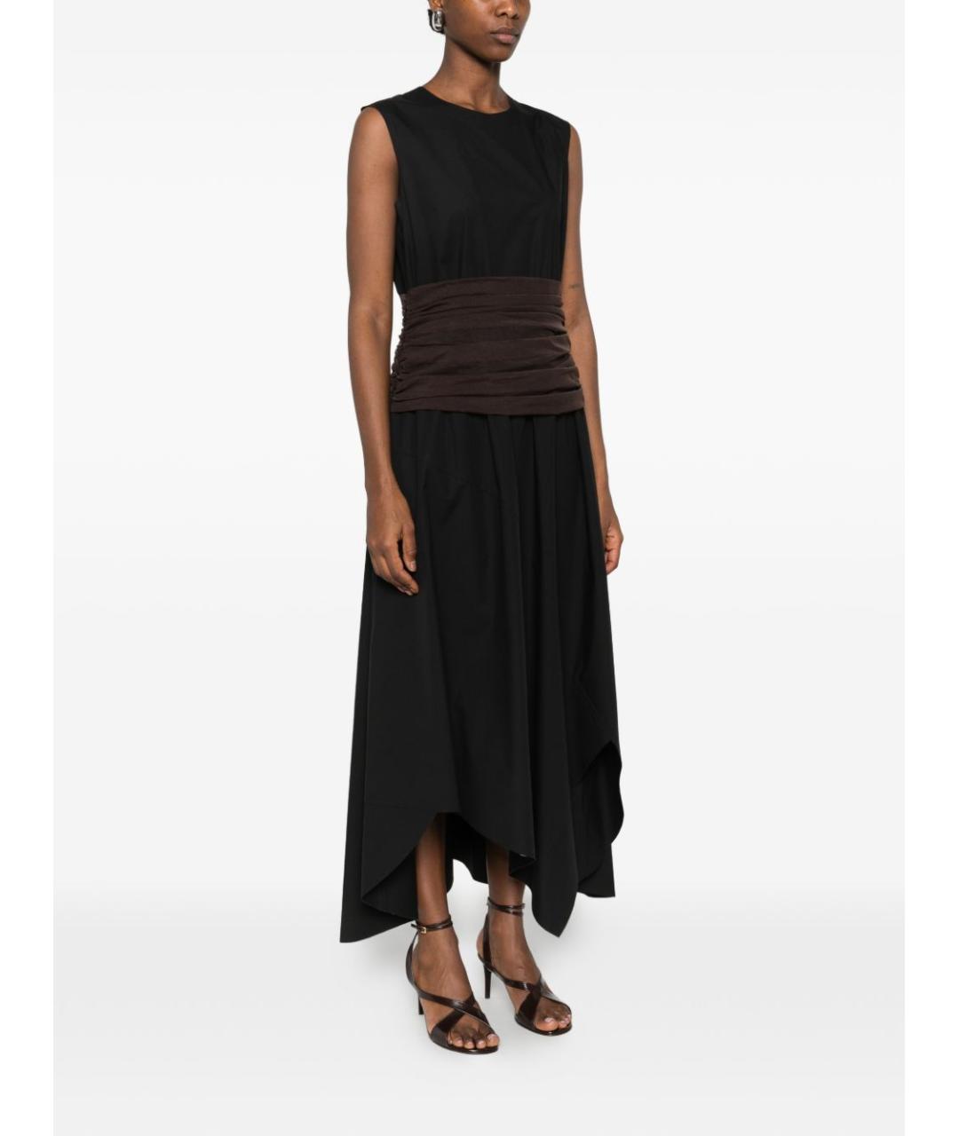 TORY BURCH Черное хлопковое платье, фото 2