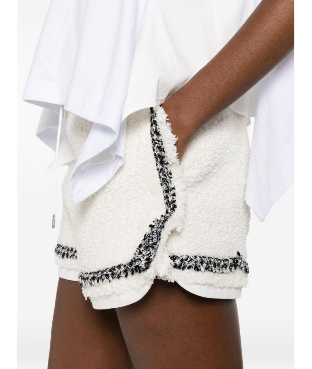 SACAI Белые полиамидовые шорты, фото 2