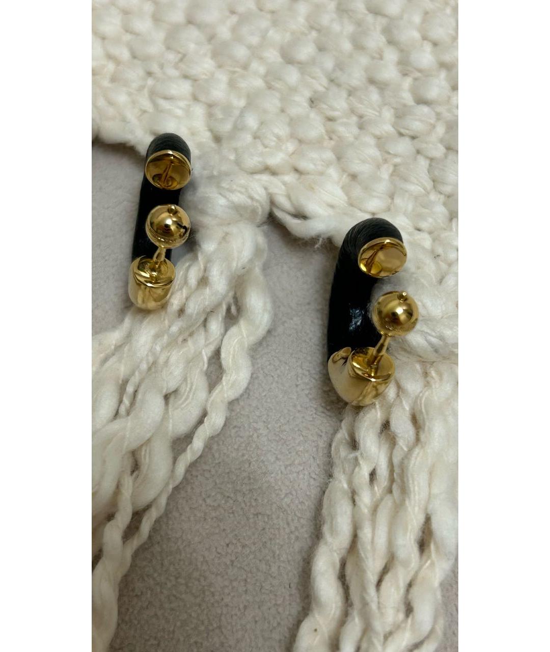 BURBERRY Золотые латунные серьги, фото 4