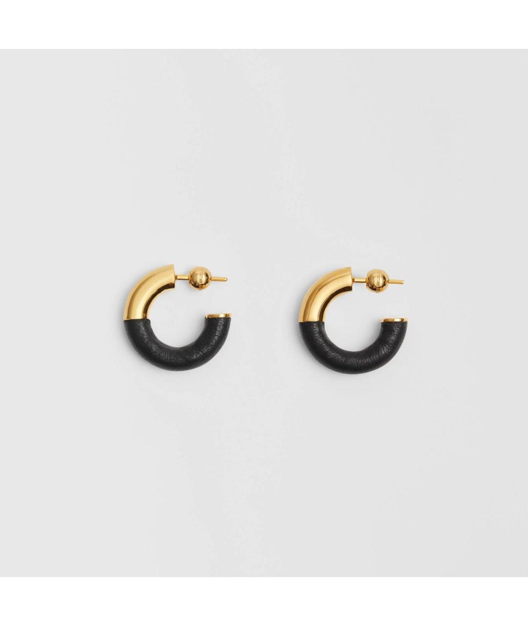 BURBERRY Золотые латунные серьги, фото 7