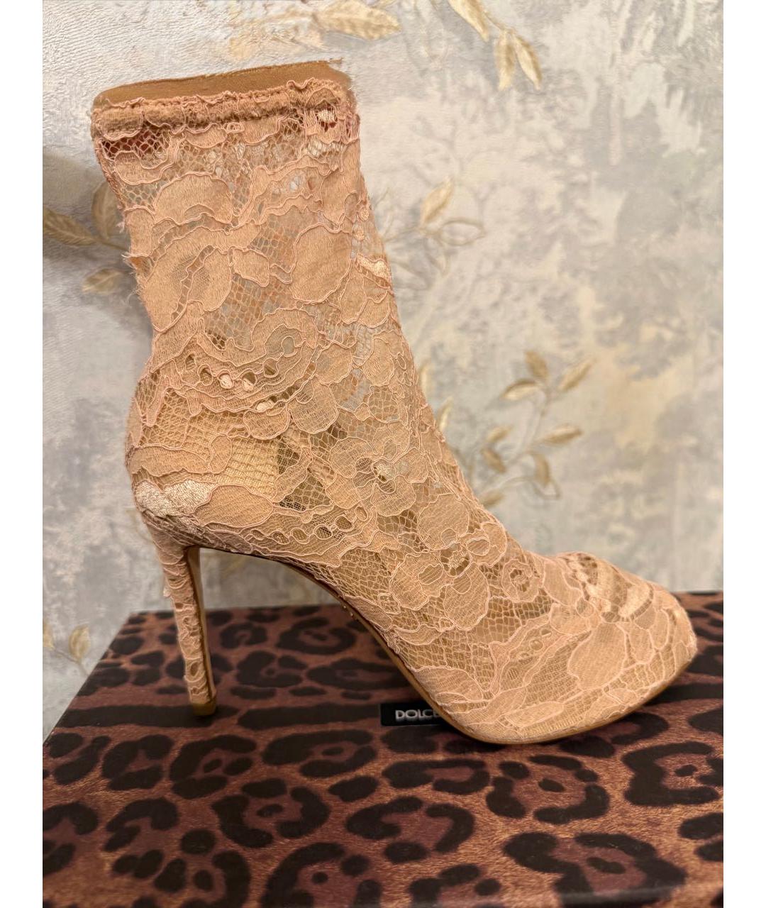 DOLCE&GABBANA Коралловые текстильные туфли, фото 2