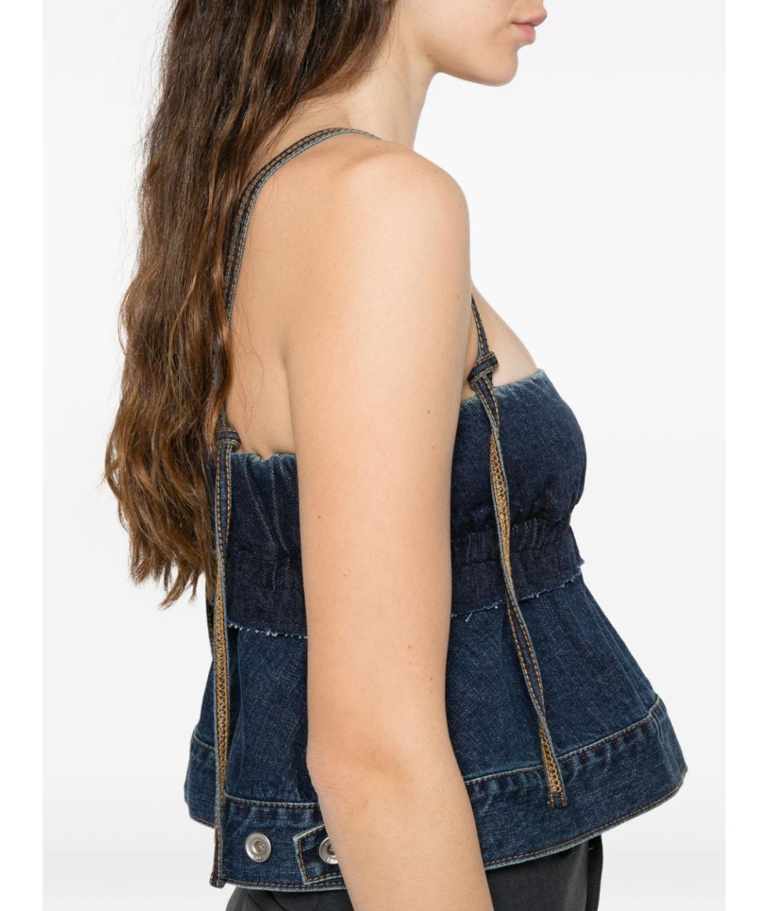 SACAI Синяя хлопковая майка, фото 5