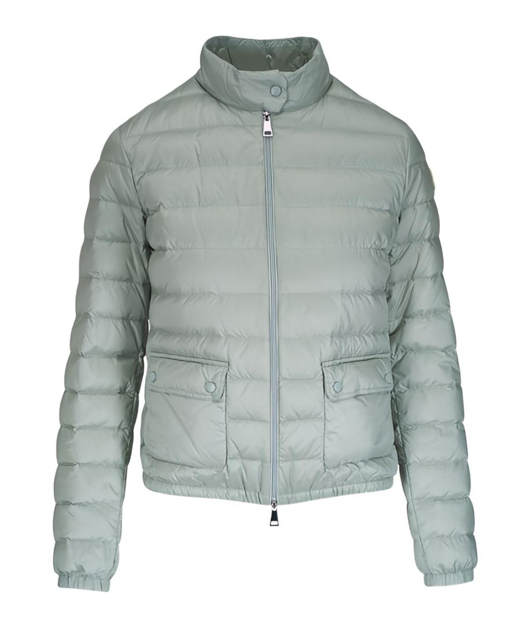 MONCLER Зеленая полиамидовая куртка, фото 1