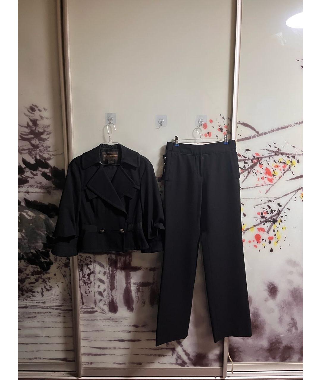 LOUIS VUITTON Черный шерстяной костюм с брюками, фото 5