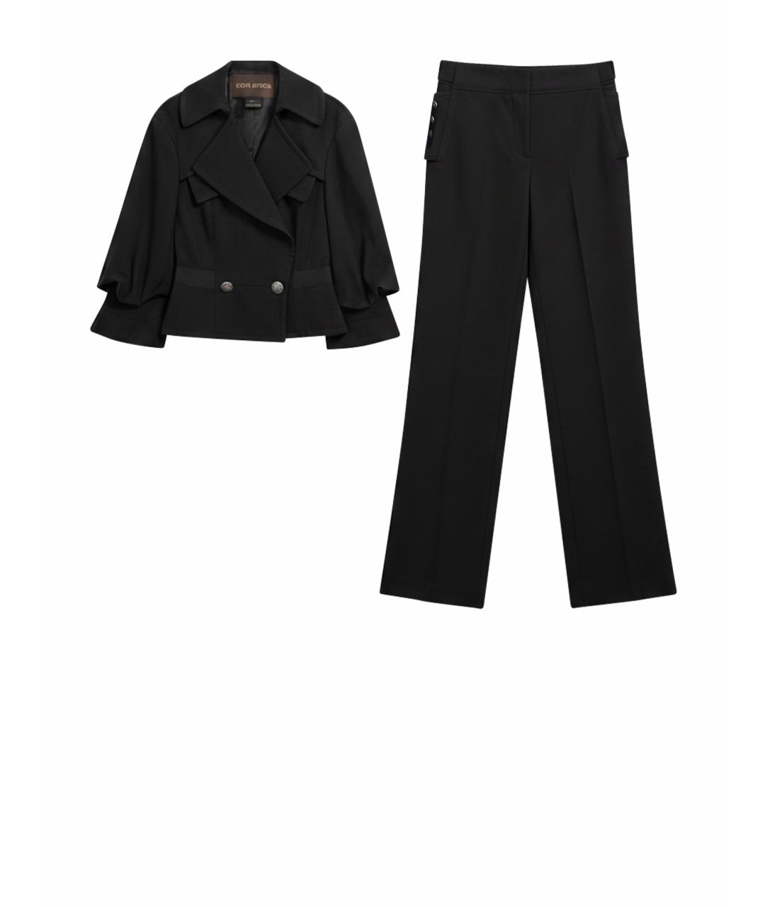 LOUIS VUITTON Черный шерстяной костюм с брюками, фото 1