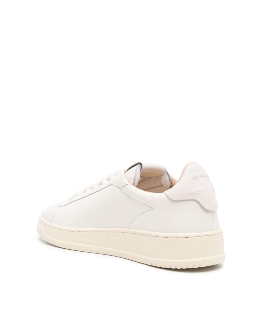 AUTRY Белые кожаные низкие кроссовки / кеды, фото 4