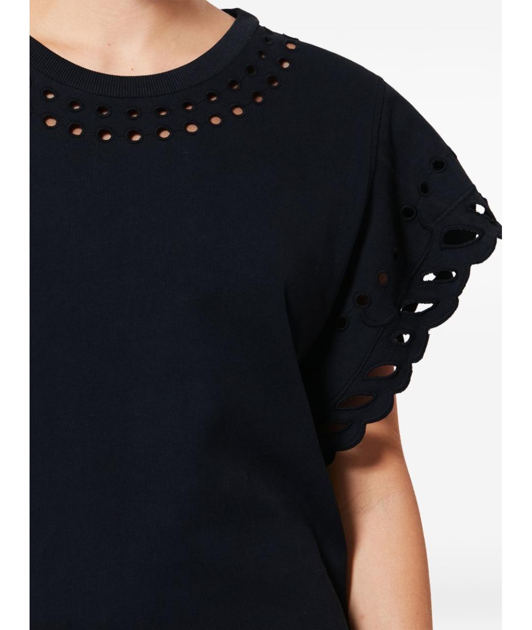 ISABEL MARANT ETOILE Черное хлопковое повседневное платье, фото 5