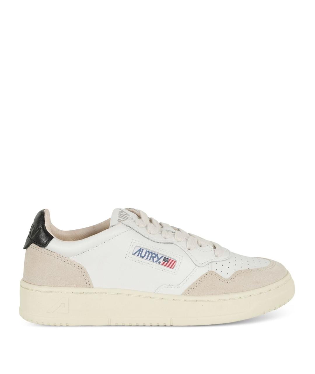 AUTRY Бежевые кожаные кеды, фото 1