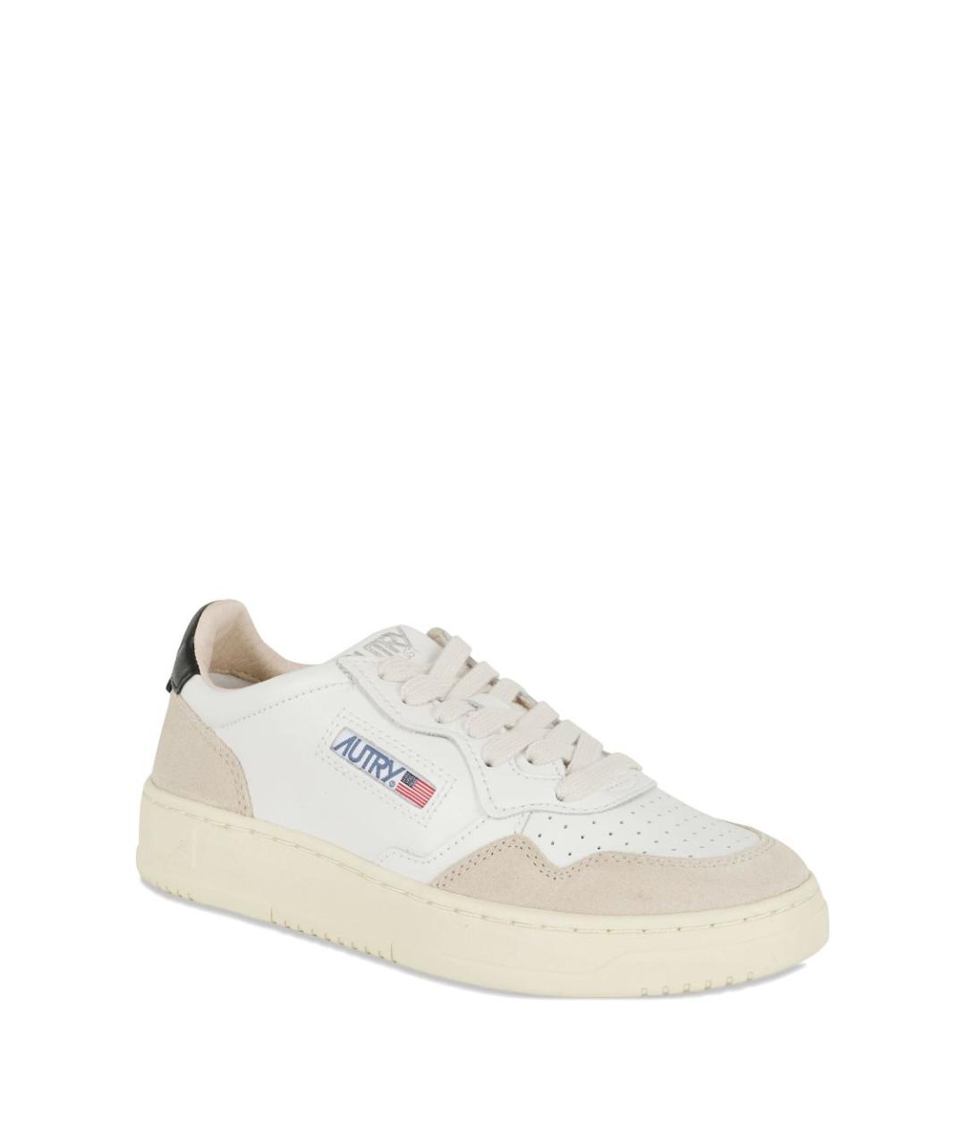 AUTRY Бежевые кожаные кеды, фото 2