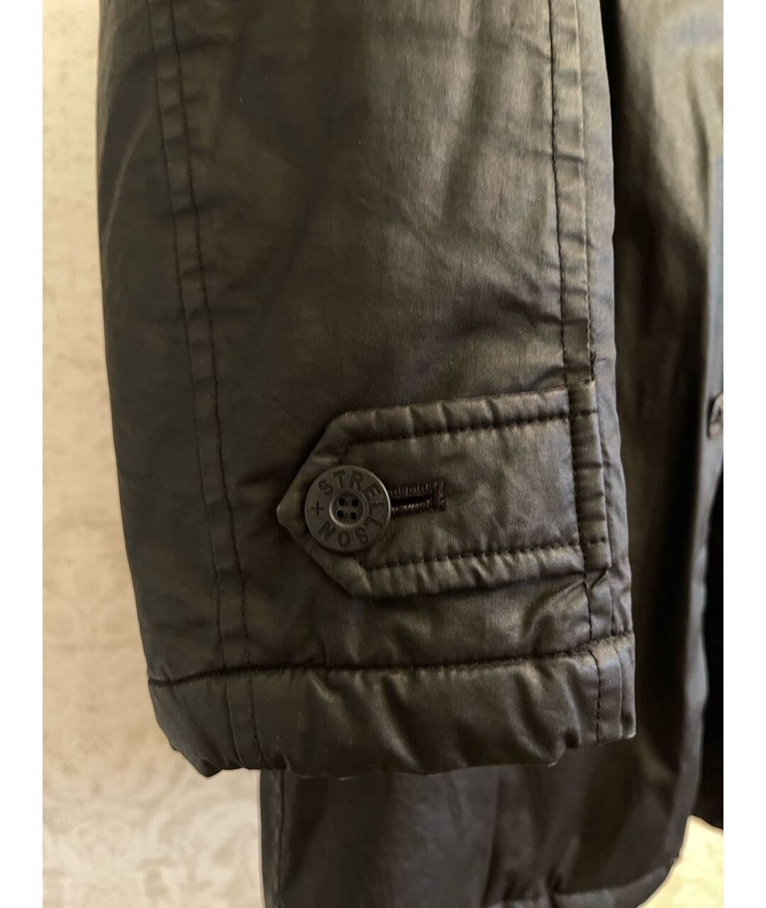 STRELLSON Черная полиуретановая куртка, фото 5