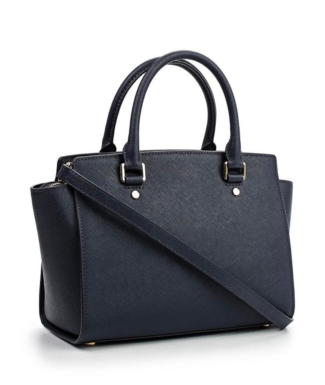 MICHAEL KORS Черная кожаная сумка тоут, фото 2