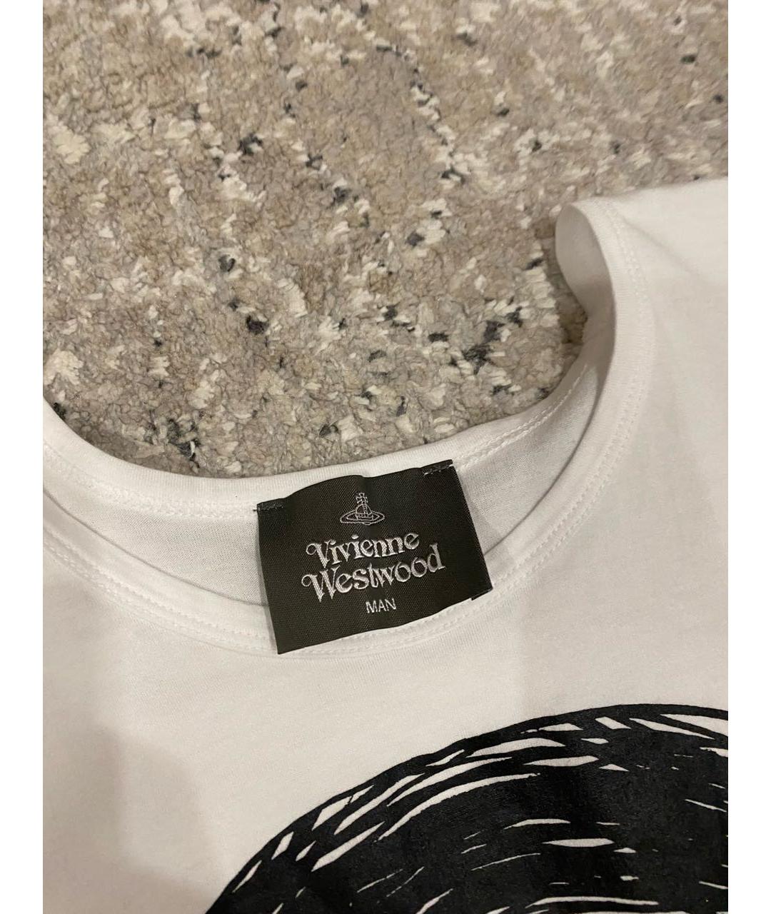 VIVIENNE WESTWOOD Белая хлопковая футболка, фото 3