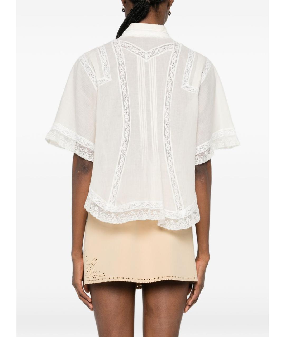 ERMANNO SCERVINO Белая хлопковая рубашка, фото 3