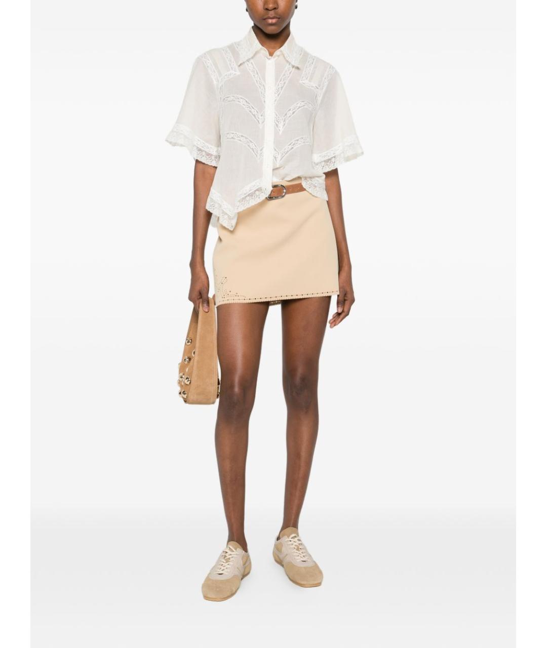 ERMANNO SCERVINO Белая хлопковая рубашка, фото 4