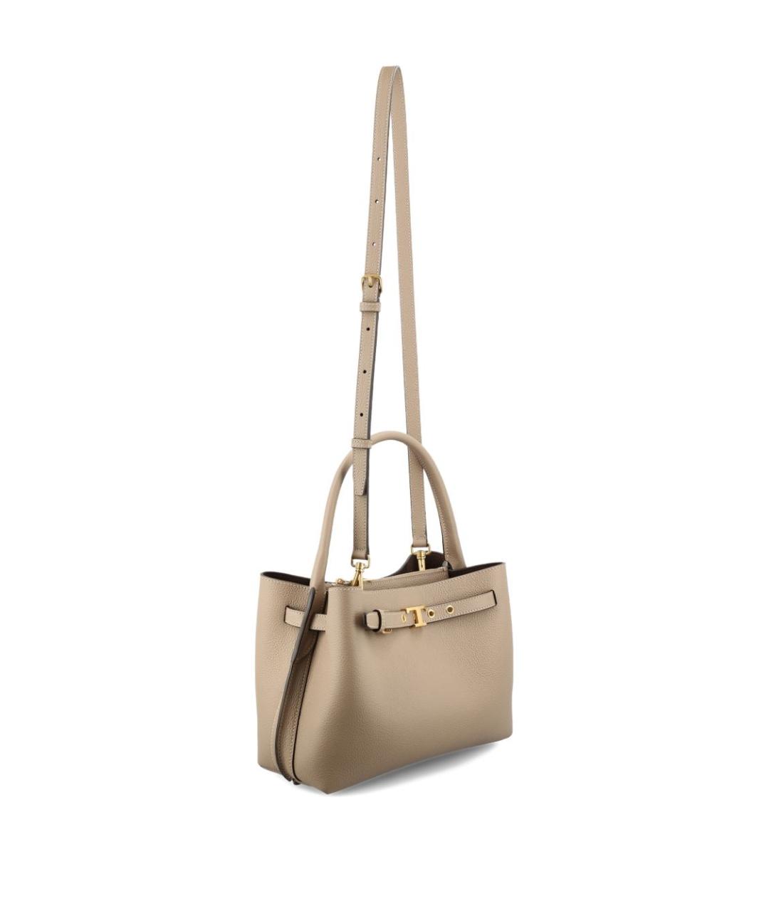 TOD'S Коричневая кожаная сумка тоут, фото 4