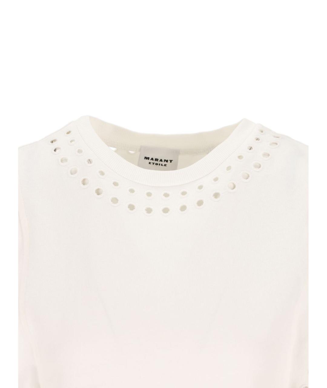 ISABEL MARANT ETOILE Бежевая хлопковая майка, фото 3