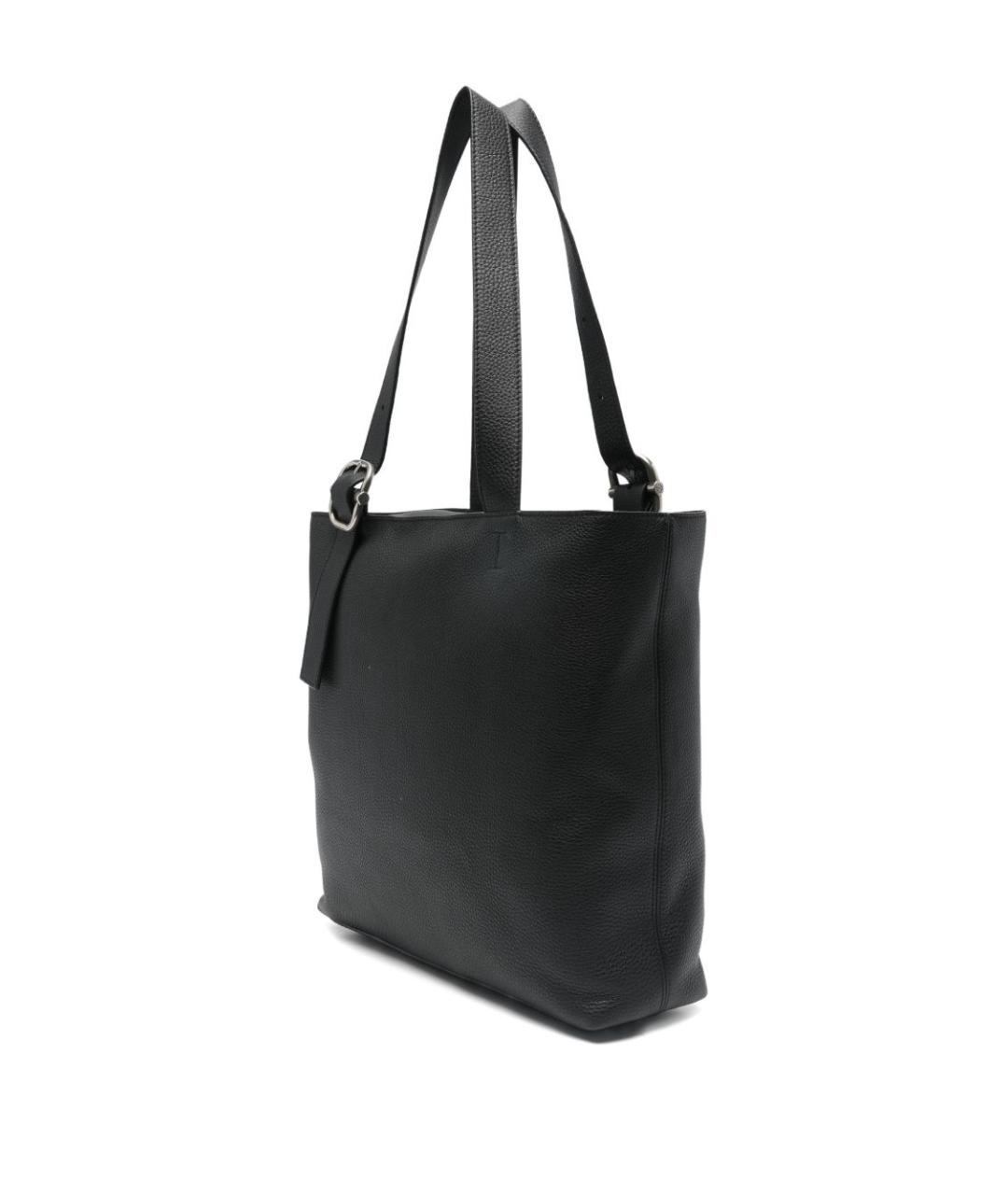 LOEWE Черная кожаная сумка тоут, фото 5