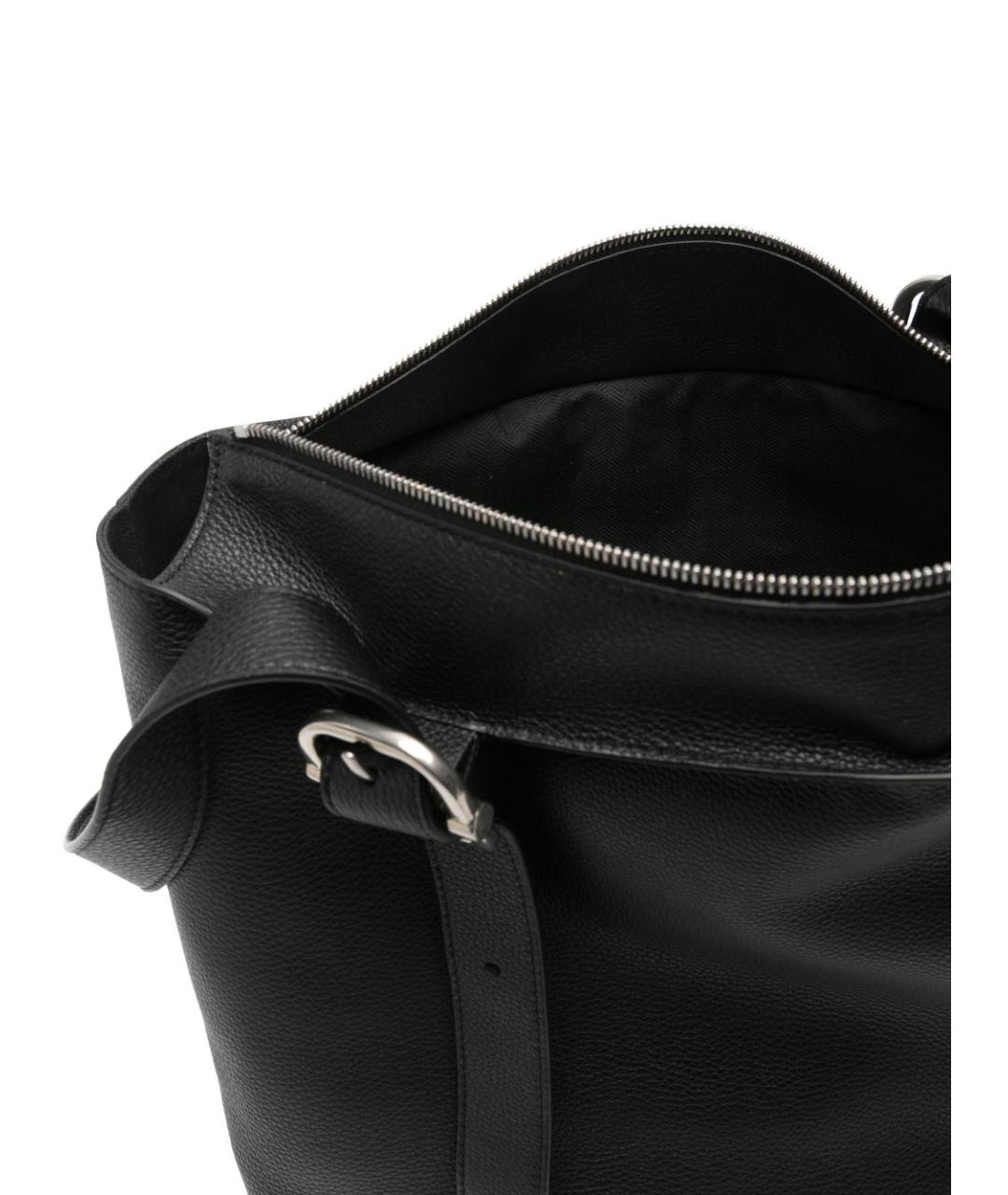 LOEWE Черная кожаная сумка тоут, фото 4