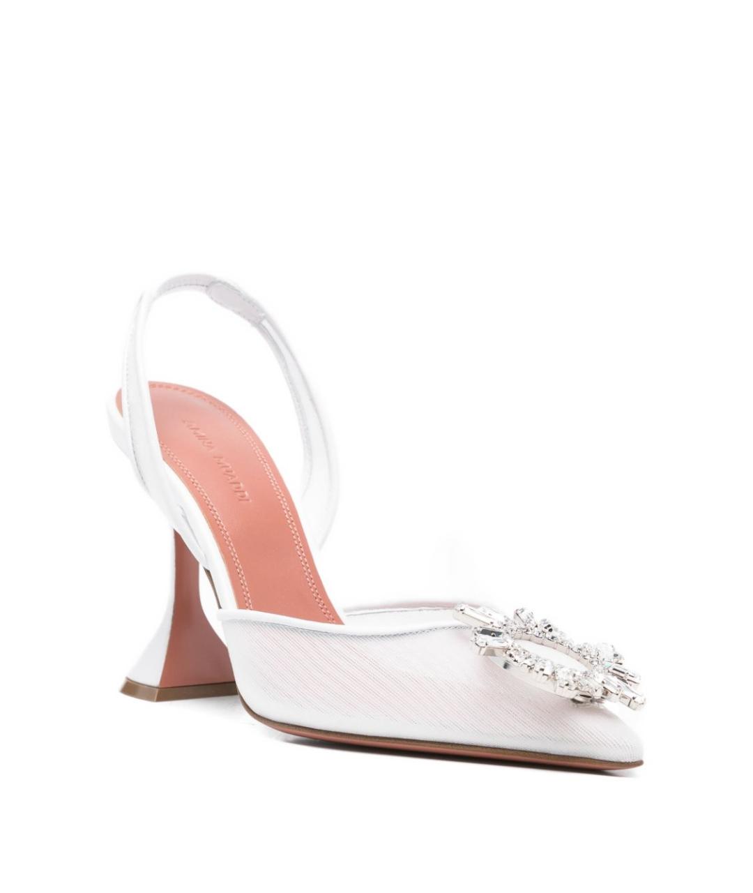 Amina Muaddi Белые туфли, фото 3