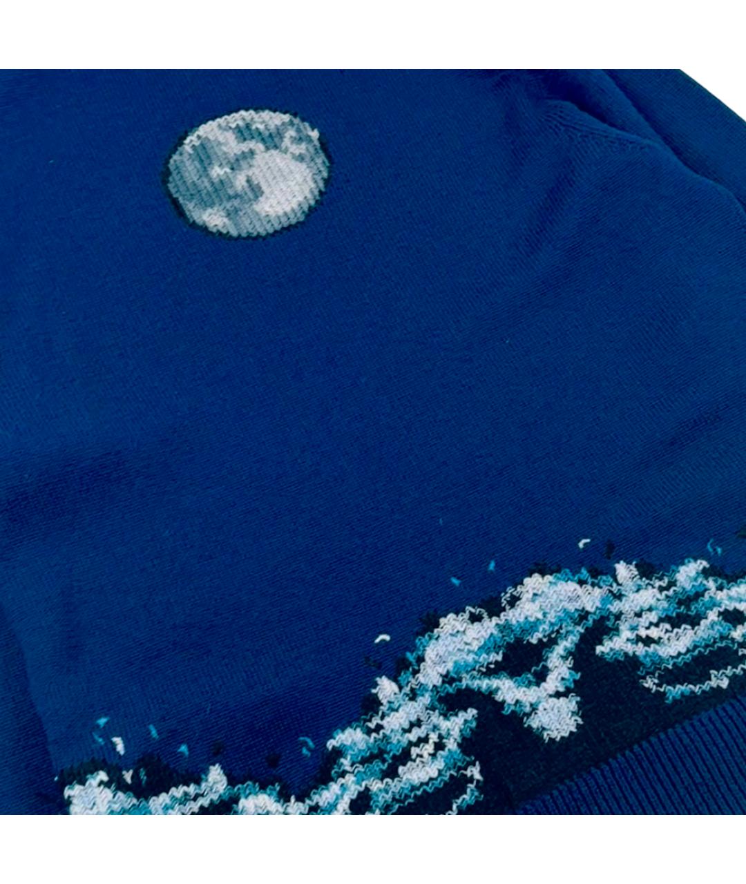 BURBERRY Темно-синий шерстяной джемпер / свитер, фото 3