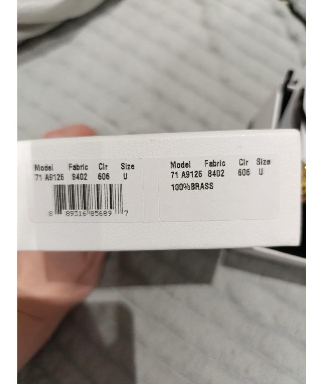 MOSCHINO Золотые латунные клипсы, фото 4
