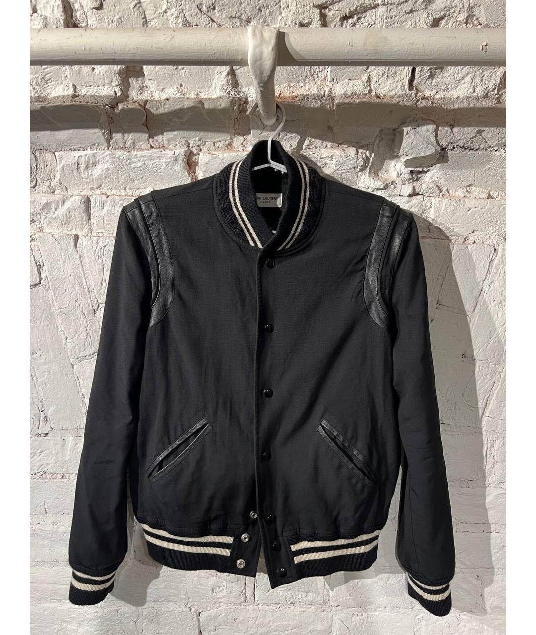 SAINT LAURENT Черная куртка, фото 3