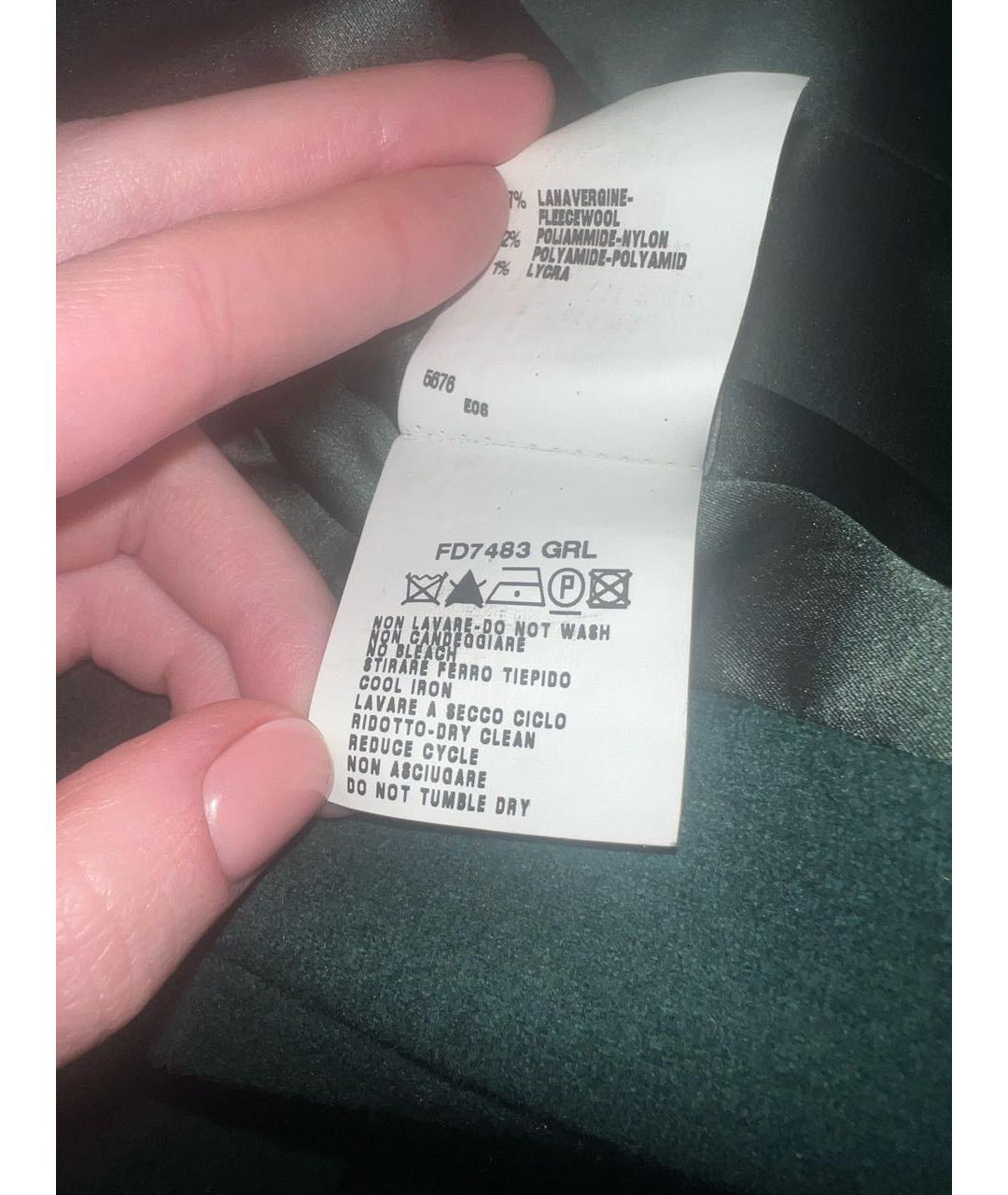 FENDI Зеленая меховая шуба, фото 7