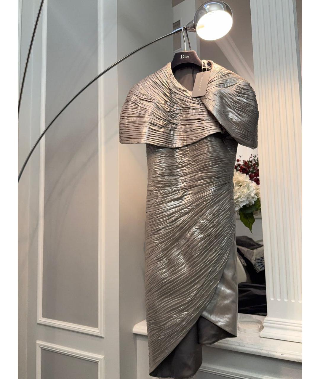 RASARIO Серебряное полиэстеровое вечернее платье, фото 2