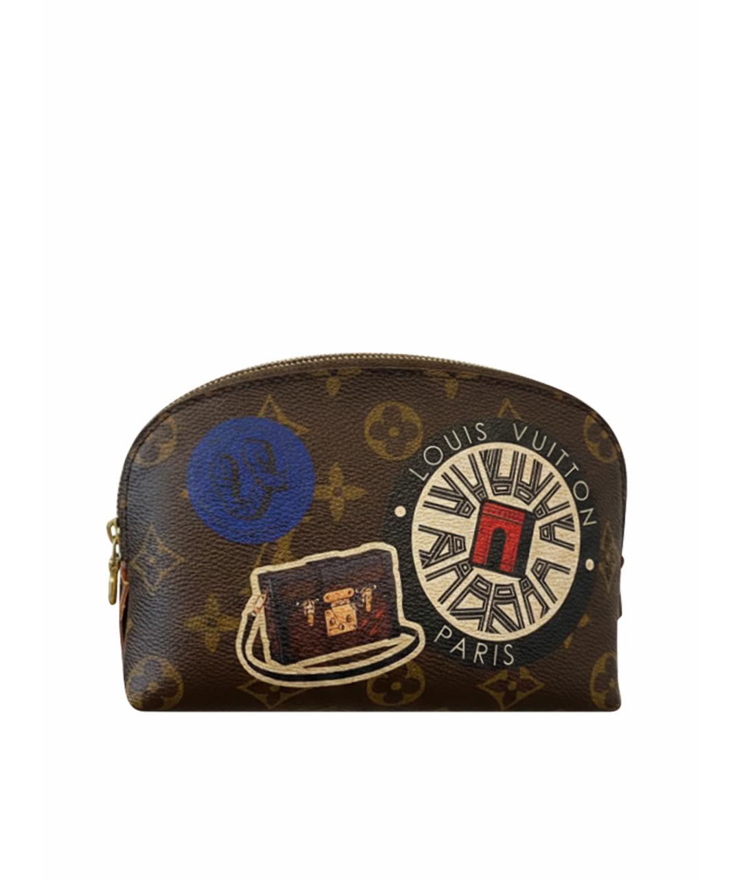 LOUIS VUITTON Коричневая косметичка, фото 1