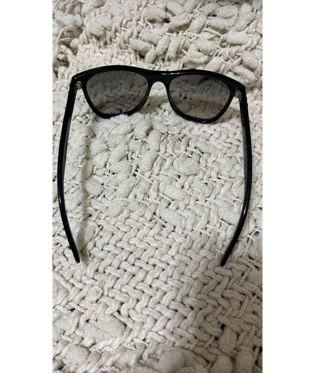 RAY BAN Черные пластиковые солнцезащитные очки, фото 7