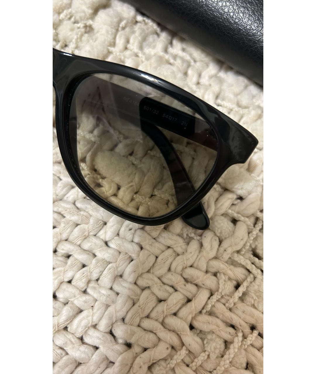 RAY BAN Черные пластиковые солнцезащитные очки, фото 5