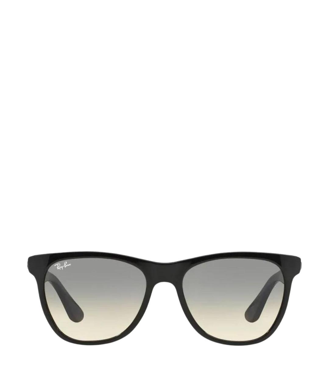 RAY BAN Черные пластиковые солнцезащитные очки, фото 1