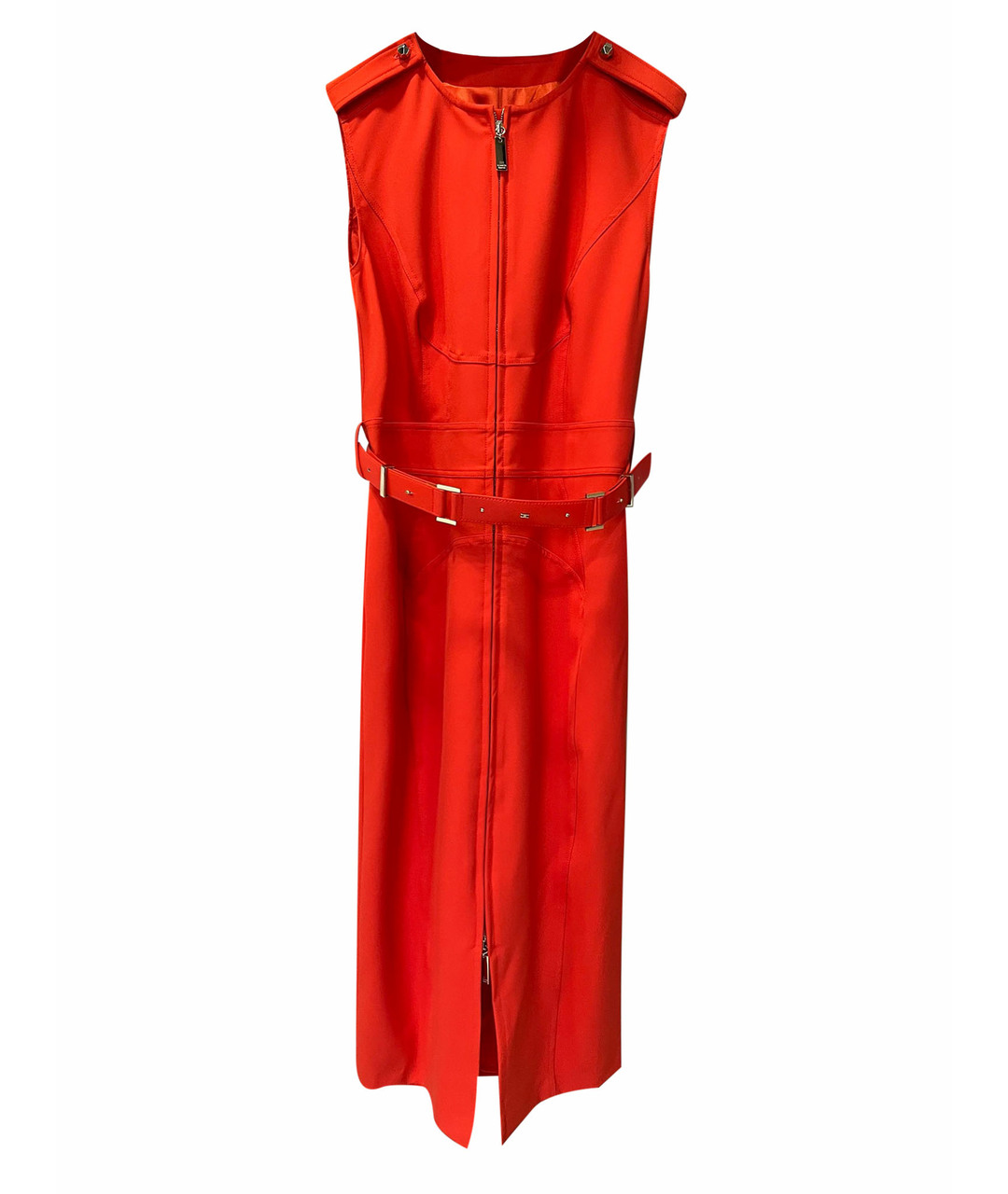 ELISABETTA FRANCHI Красное полиамидовое повседневное платье, фото 1