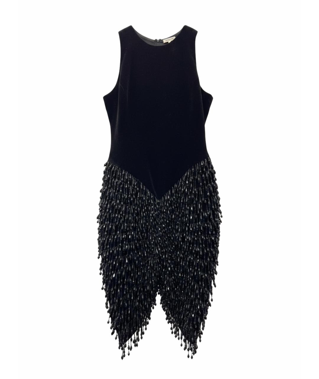 RASARIO Черное бархатное вечернее платье, фото 1